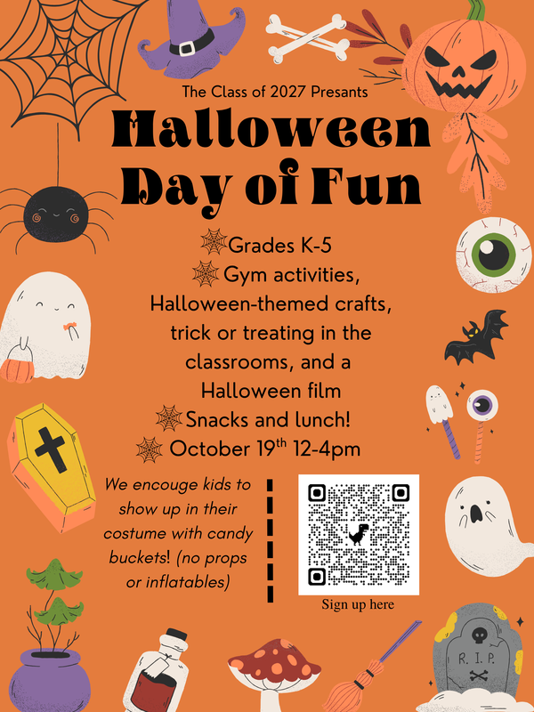 Halloween day of fun flyer