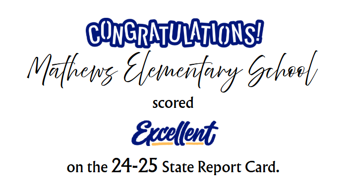 Mathews receives EXCELLENT rating. Image