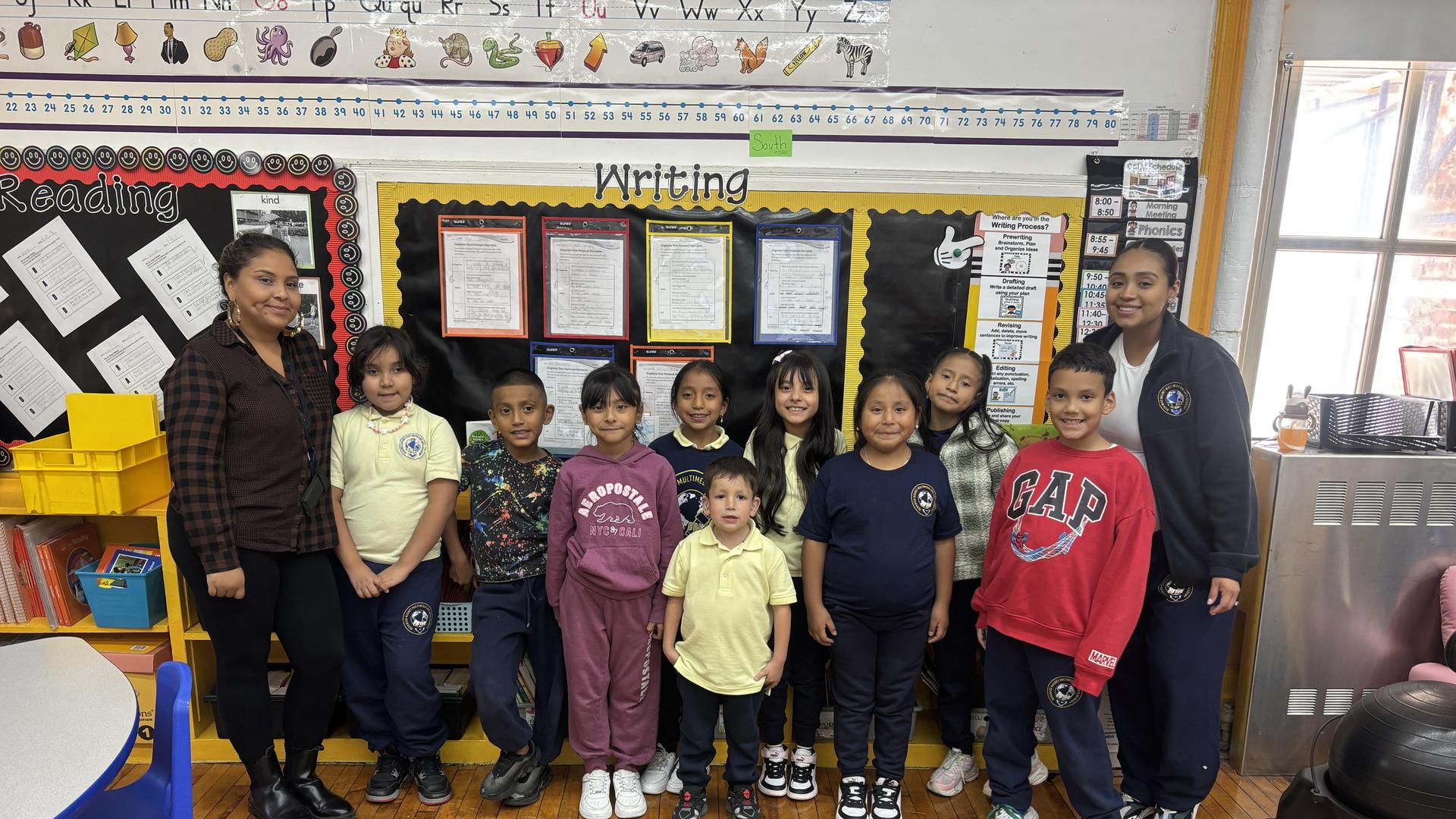 group of students in their classroom