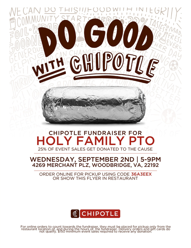 Spirit Dinner Night at Chipotle Featured Photo