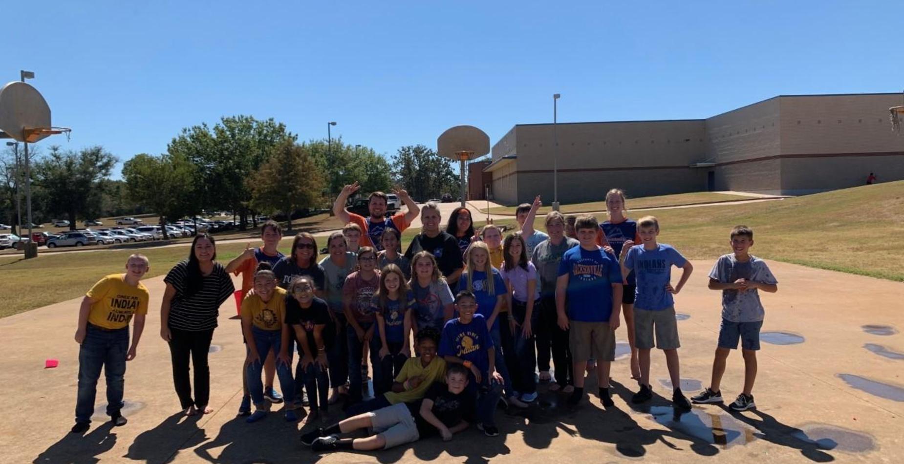 Water balloon fight - Mrs. Thomas tribe class