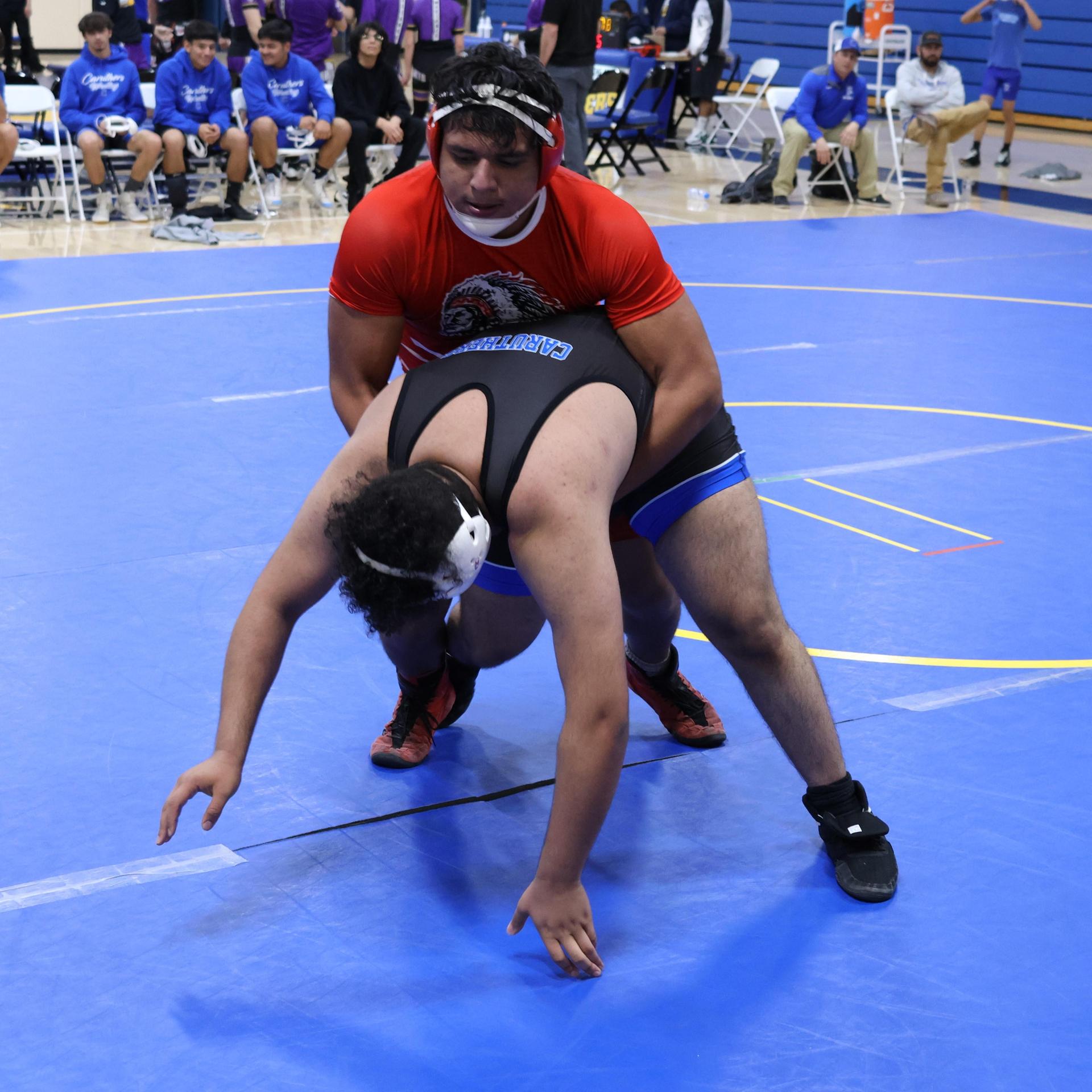 wrestlers in action at parlier