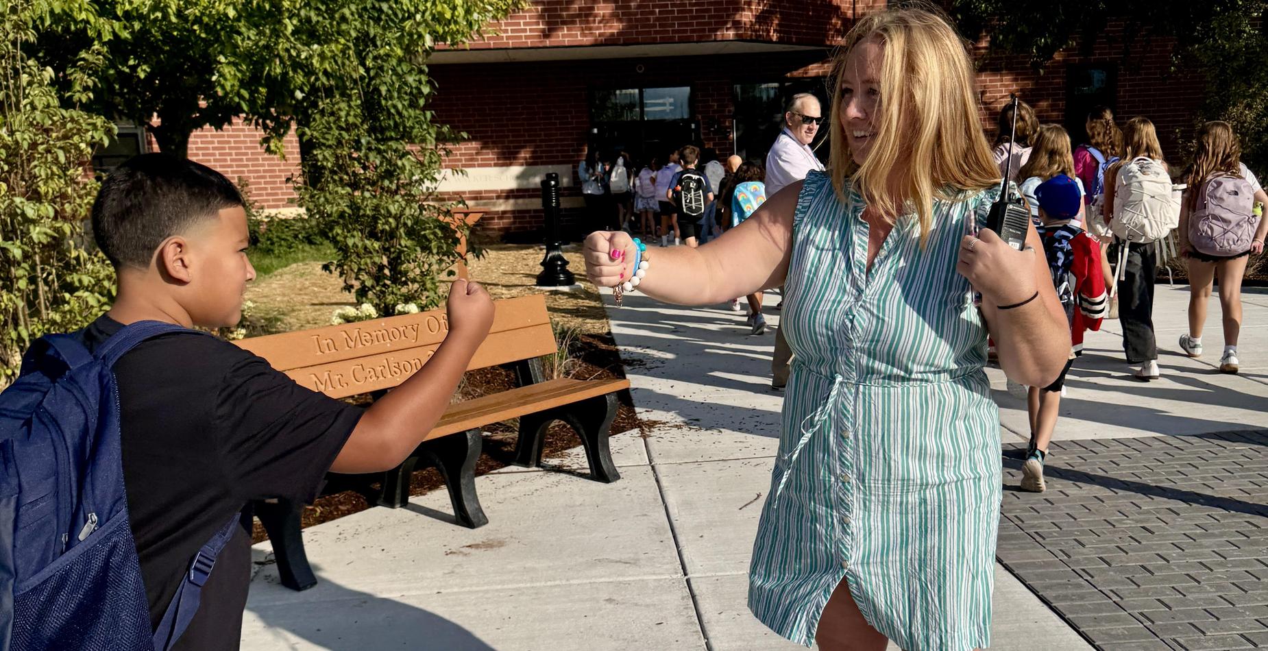 First Day Fist Bumps