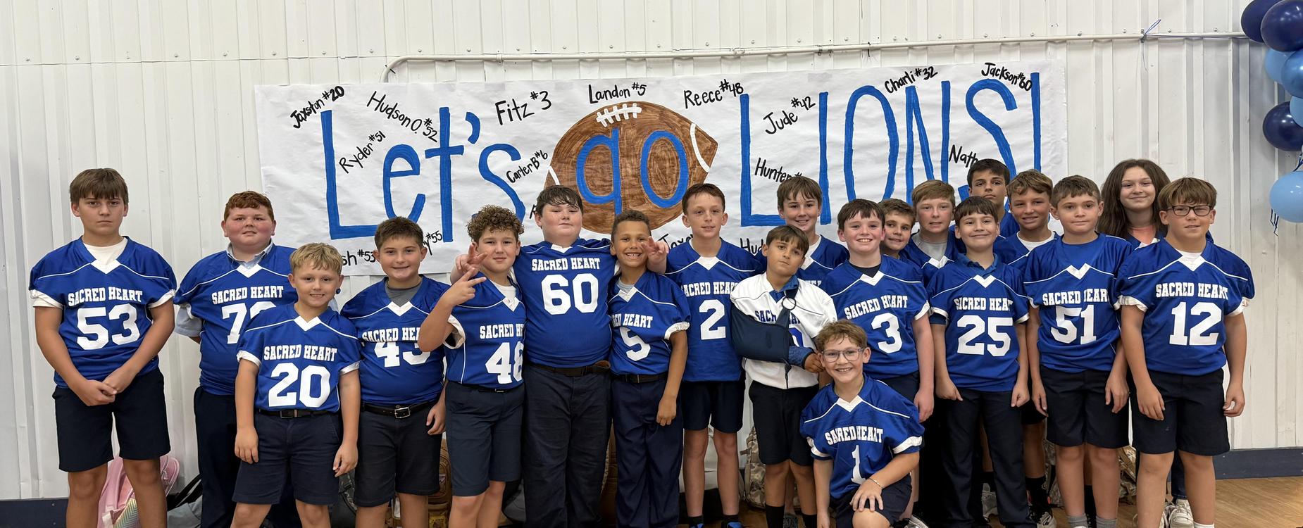 SACRED HEART SCHOOL'S 2026 FOOTBALL TEAM