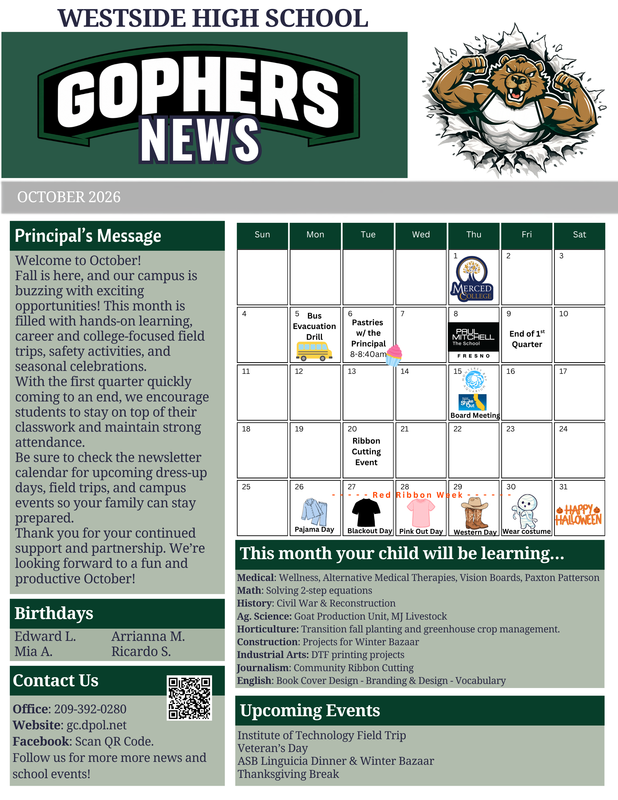 October Newsletter Featured Photo