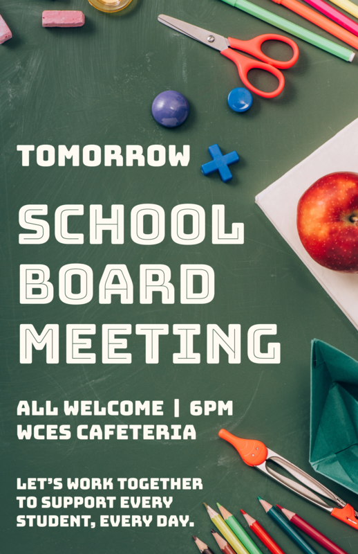 School Board Workshop Flyer