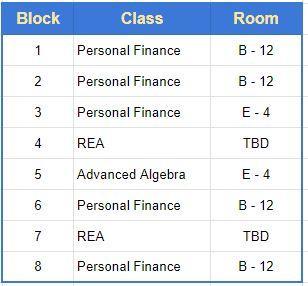 Schedule