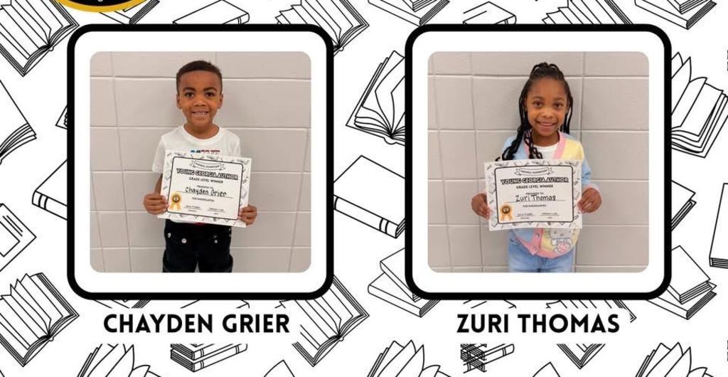Kindergarten Young Georgia Authors Winners