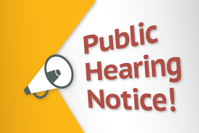 Public Hearing notice