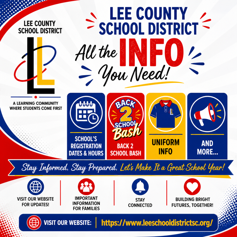 LCSD's Registration Info, Back 2 School Bash, & Uniform Info