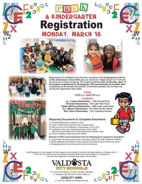WGN PreK & Kindergarten Registration