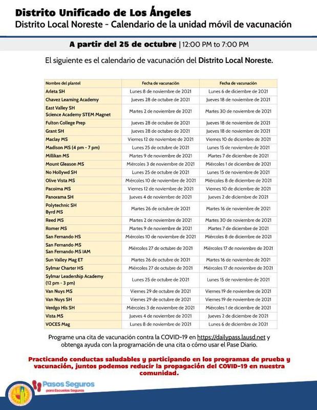 Calendario de vacunación móvil Featured Photo