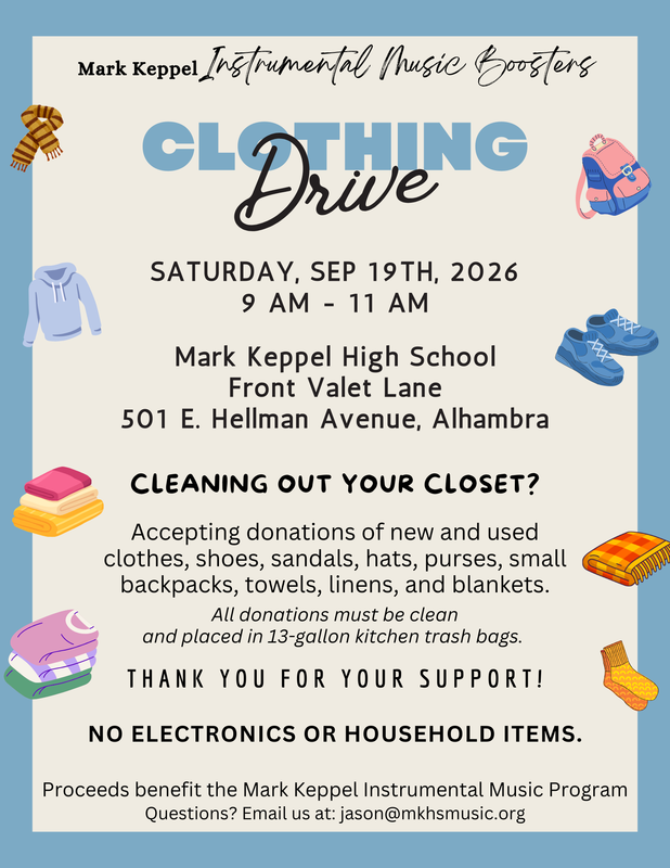 Clothing Drive, Saturday, Sept 19th, 2026 Featured Photo