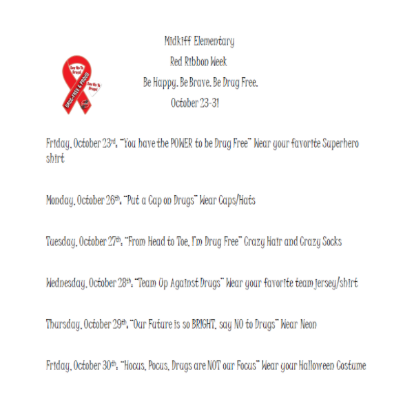 Red Ribbon Week Activities