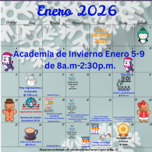 Calendario de enero