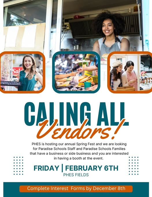 Calling All Vendors!
