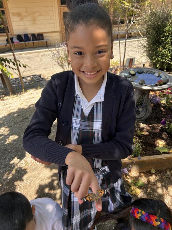 Students Raise and Release Butterflies in Campus Living Lab