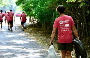 photo - GRCC students help clean up the Cardinal Greenway as part of the United Way's 2025 Day of Action