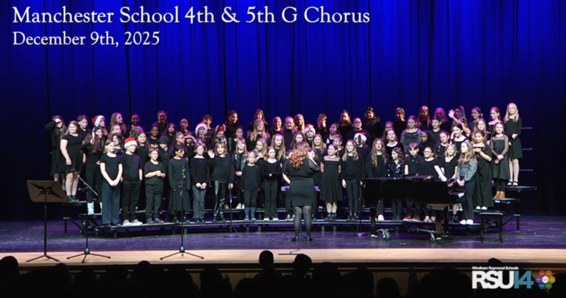 The Manchester School chorus performs on 12/9/2025.
