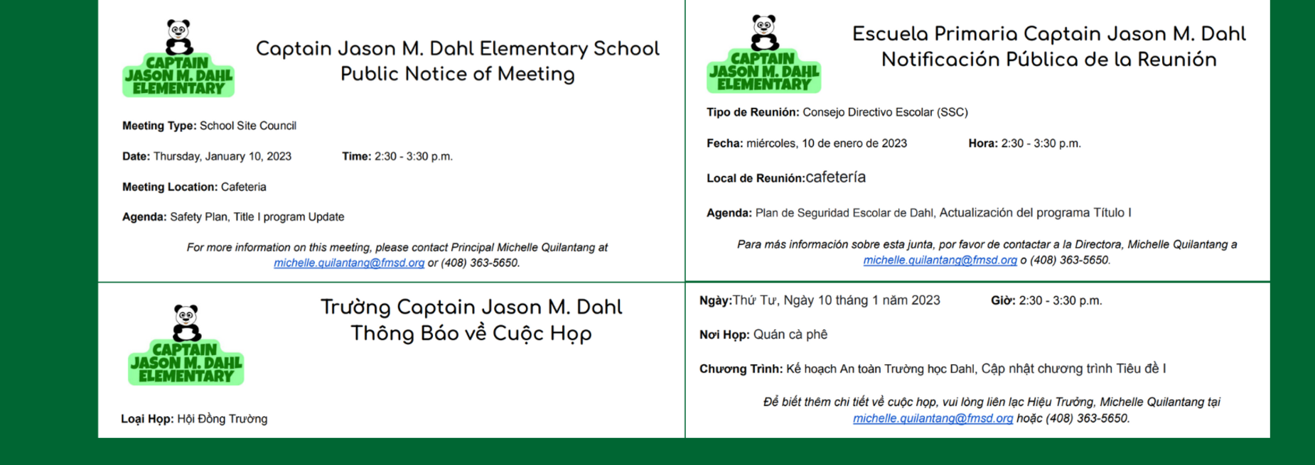 Captain Jason M. Dahl Elementary