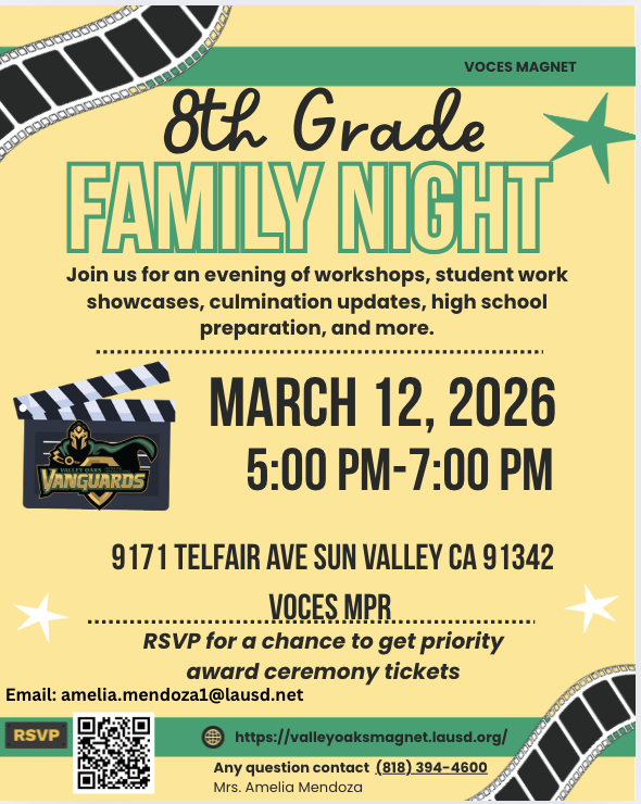 8th Grade Family Night