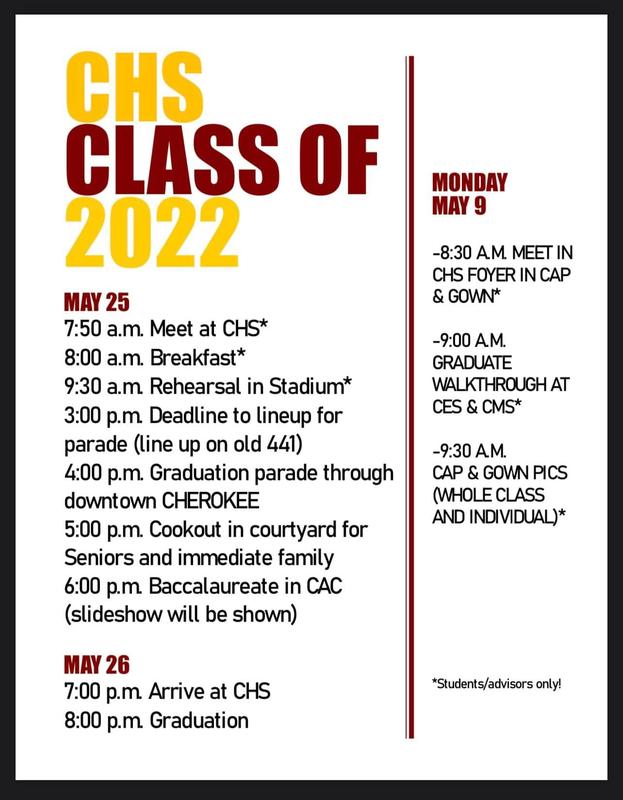 CHS Graduation flyer