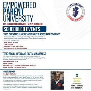 Parent Workshops - March 11 & 25