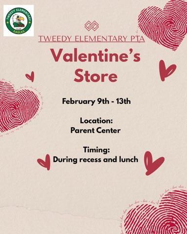 Valentine store at parent center EO