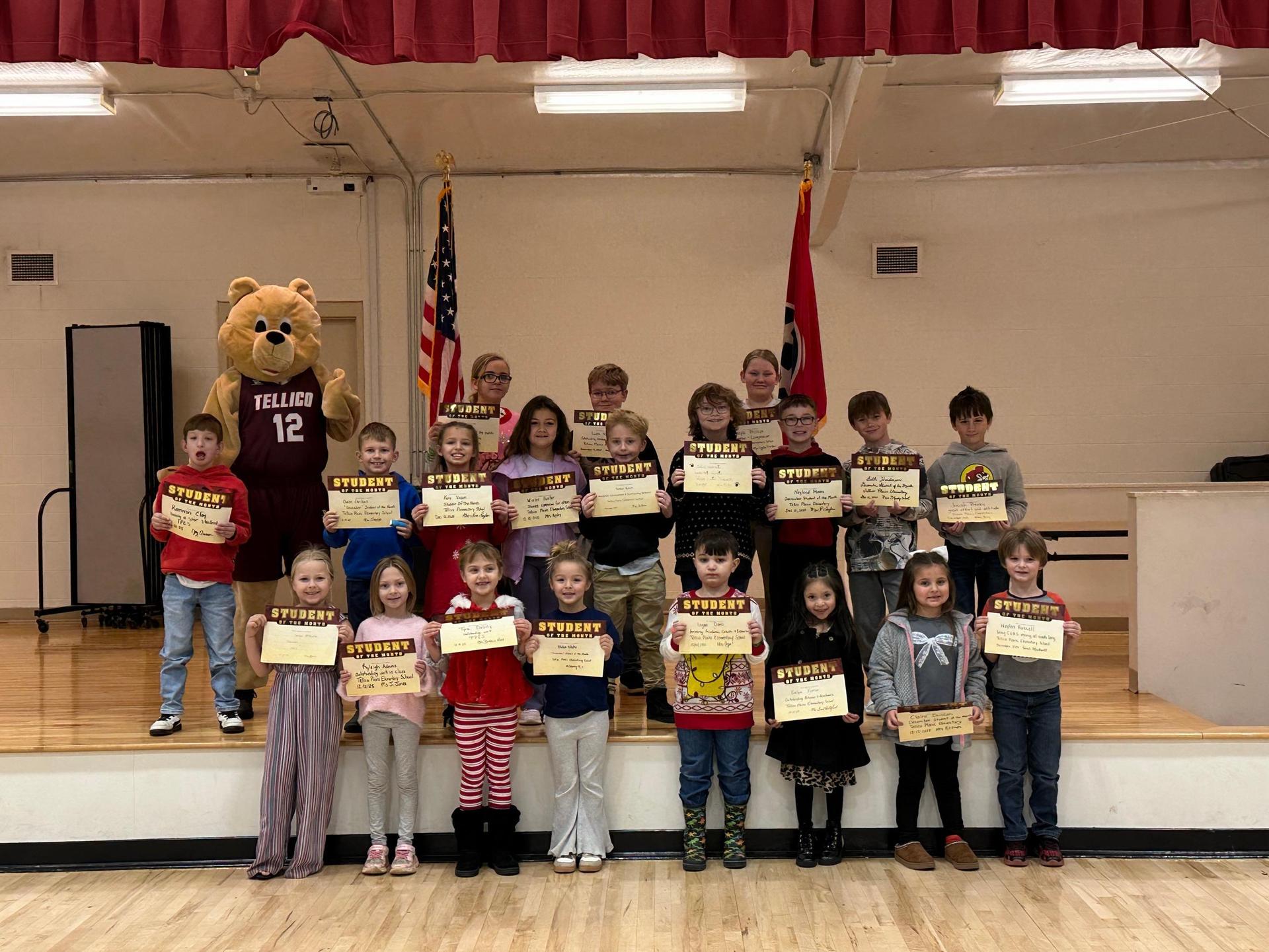 Picture of December 2025 Student of the Month recipients