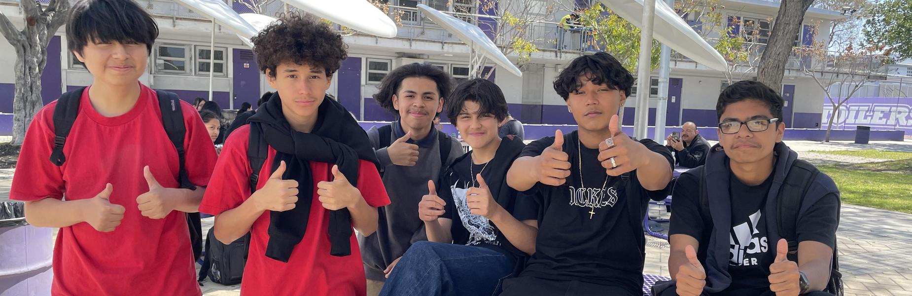 Middle School Students Having Fun!