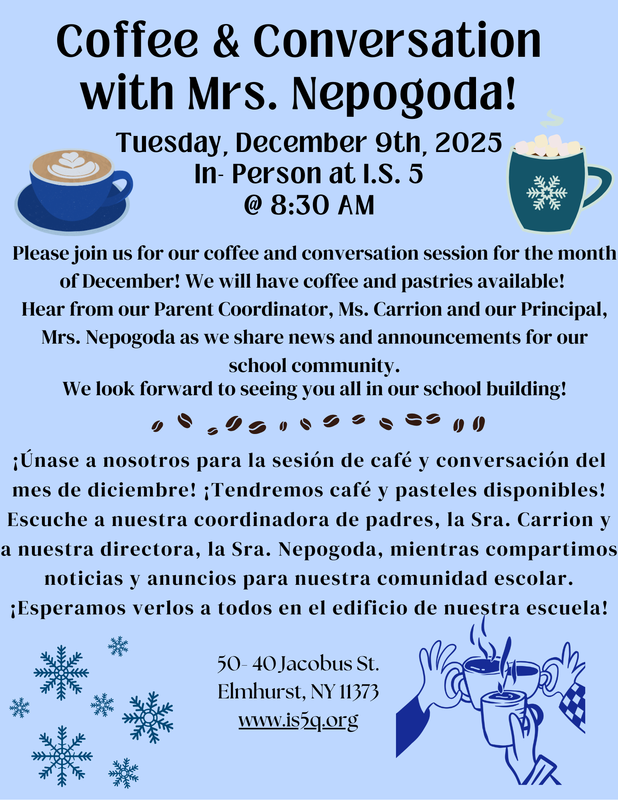 IS5 Coffee and Convo Flyer