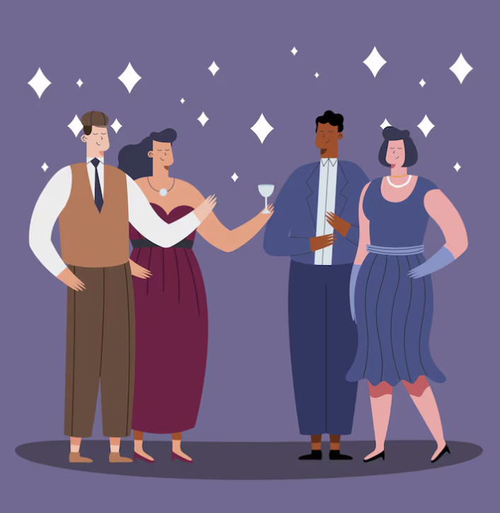 illustration of party