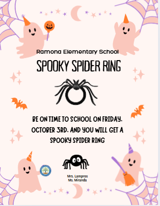 Spooky Spider Ring English