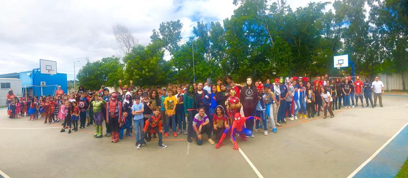 Superhero Day at Washburn School