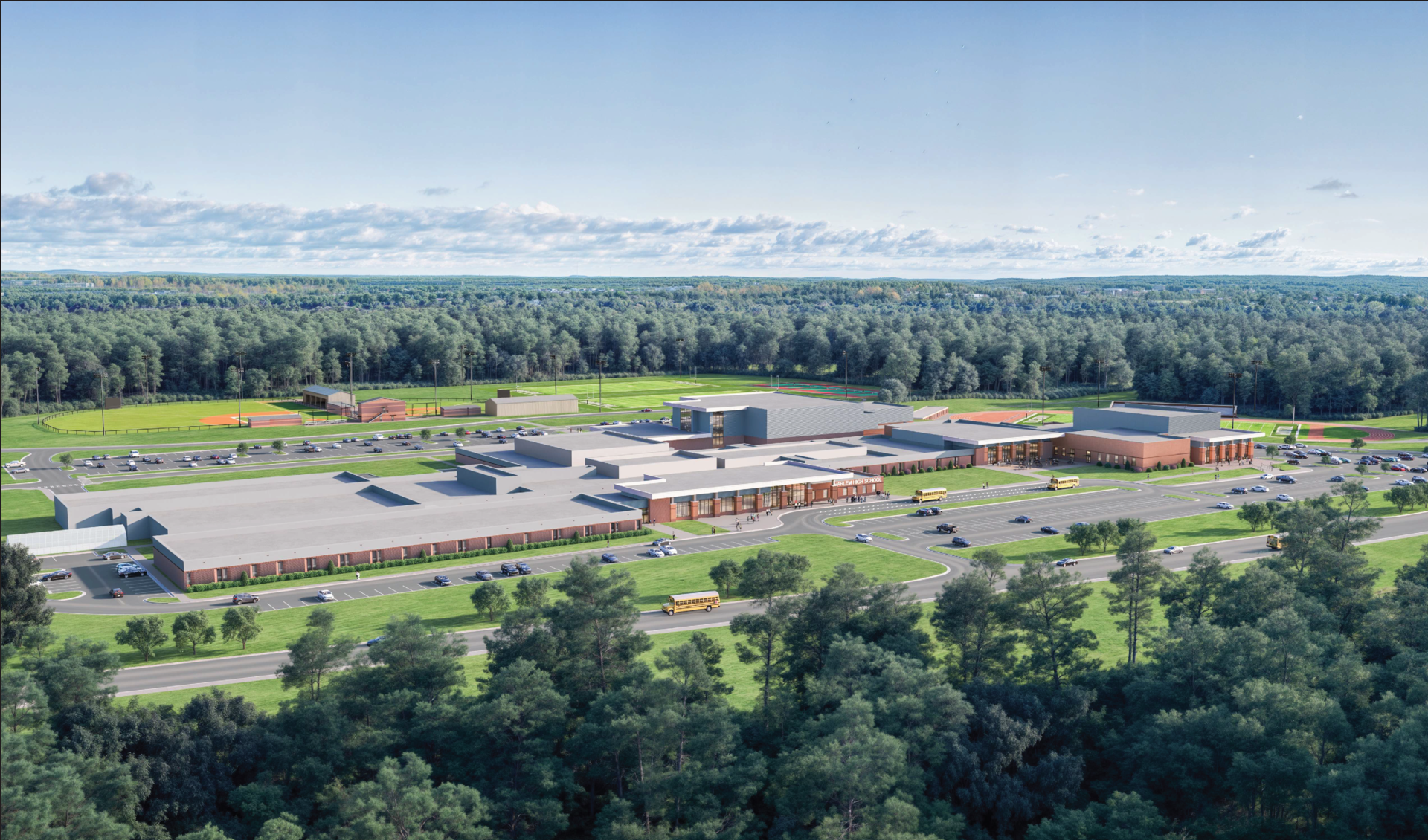 rendering of harlem high school