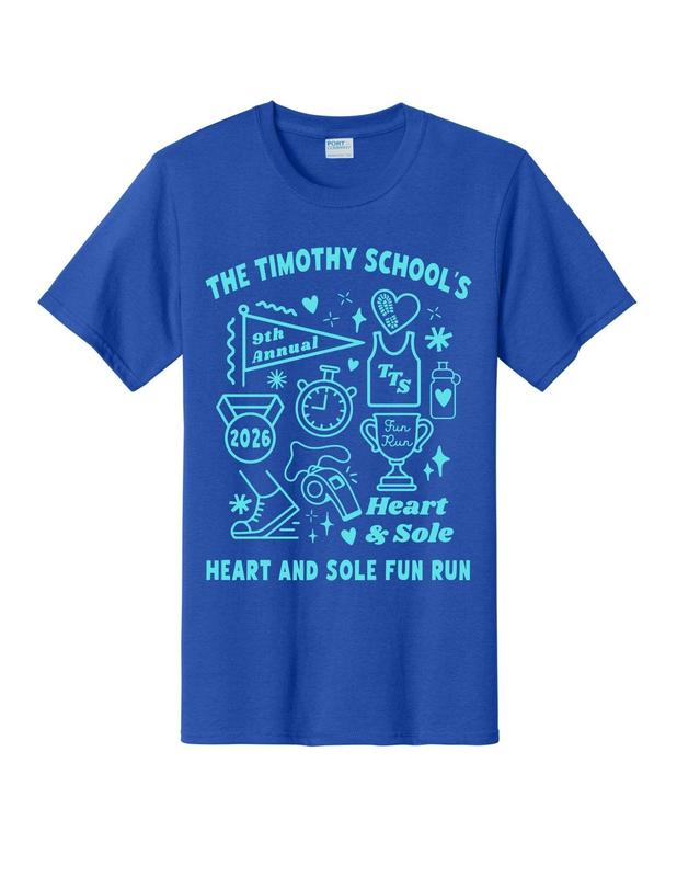 Blue Heart & Sole Race Shirt