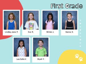 school mascot wildcat with student winners