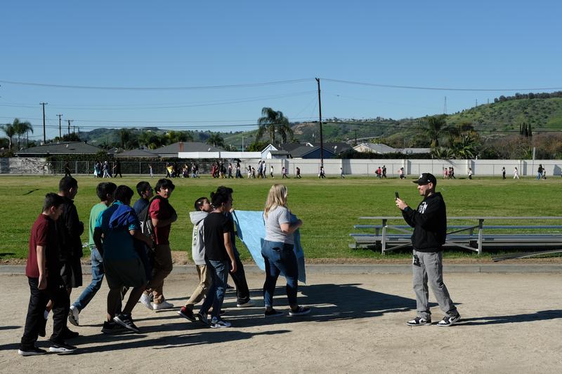 MLK march at Marshall Middle School - image for web
