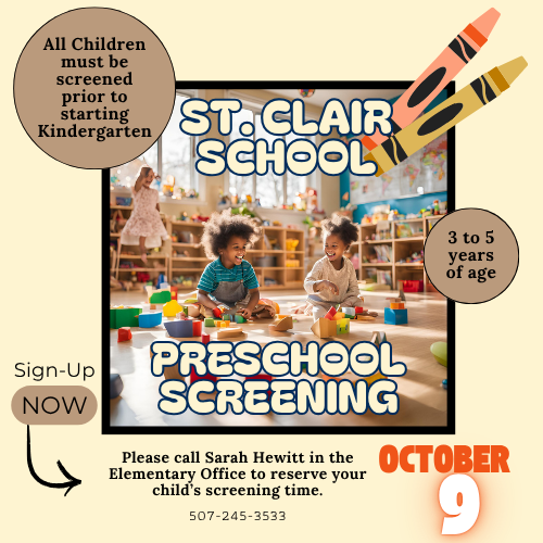 ad for preschool screening