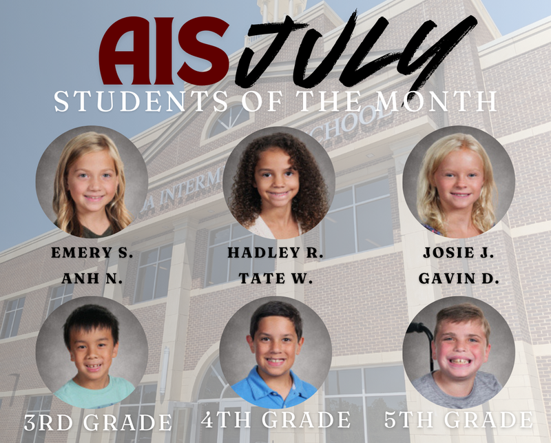 students of the month graphic