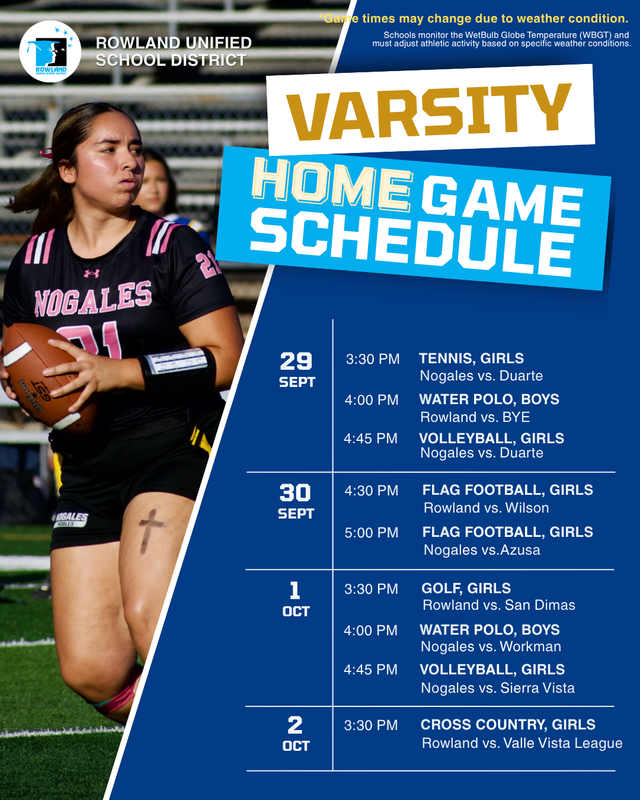 Home Game Schedule