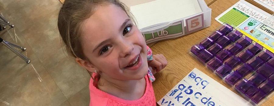 Stamping out the alphabet