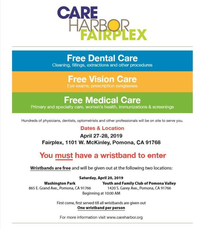 Care Harbor Mega Free Clinic Event at Fairplex