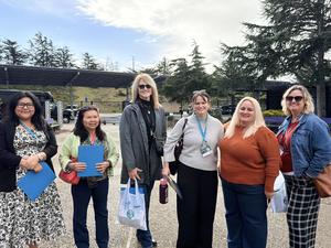 Seaside Middle School group visitors