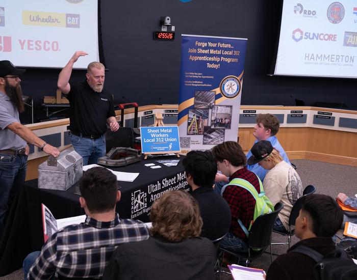 teacher instructing class