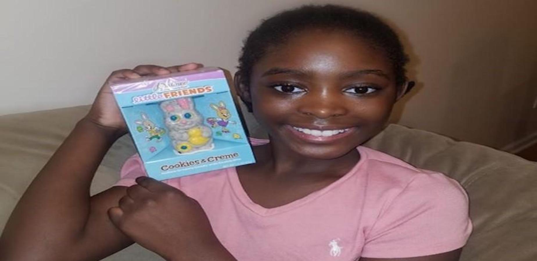 Student Posing with Easter Treat