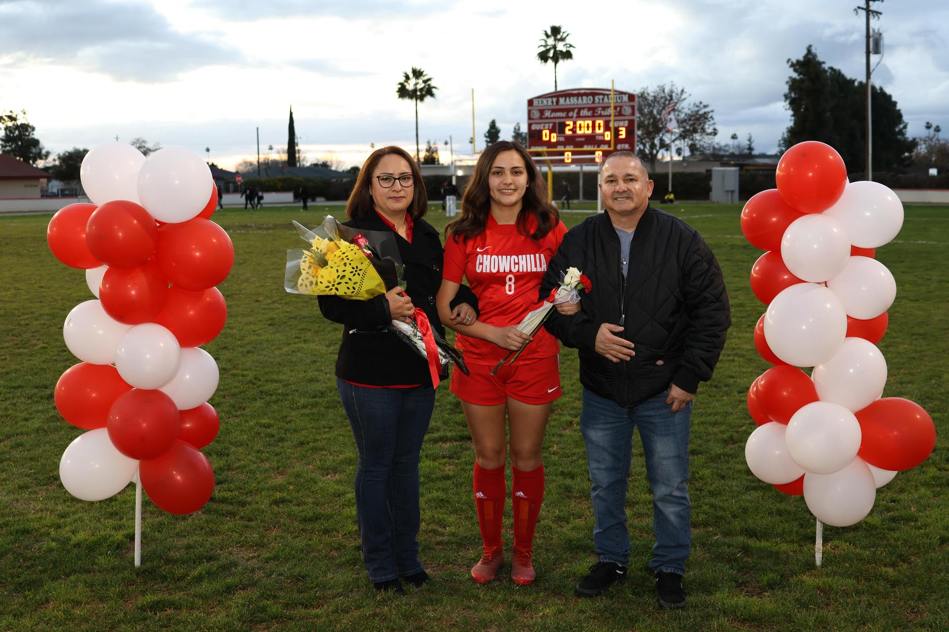 seniors posing with their escorts