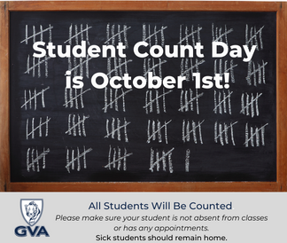 Student count day is October 1.