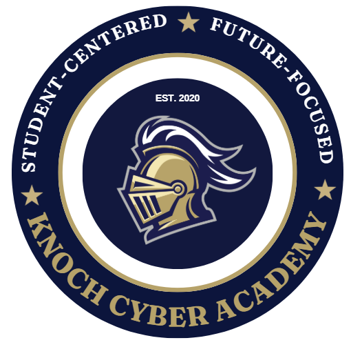 circle with the words Knoch Cyber Academy spelled around the circle