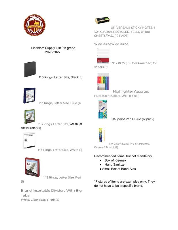 Supply List